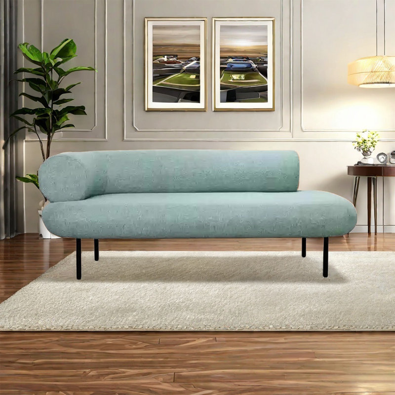 Chaise moderne moderne exquise, Accoudoir à gauche (vu de face), Vert clair