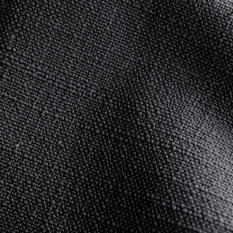 Eisley Upholstered Platform Bed, Full, Classic Black Linen