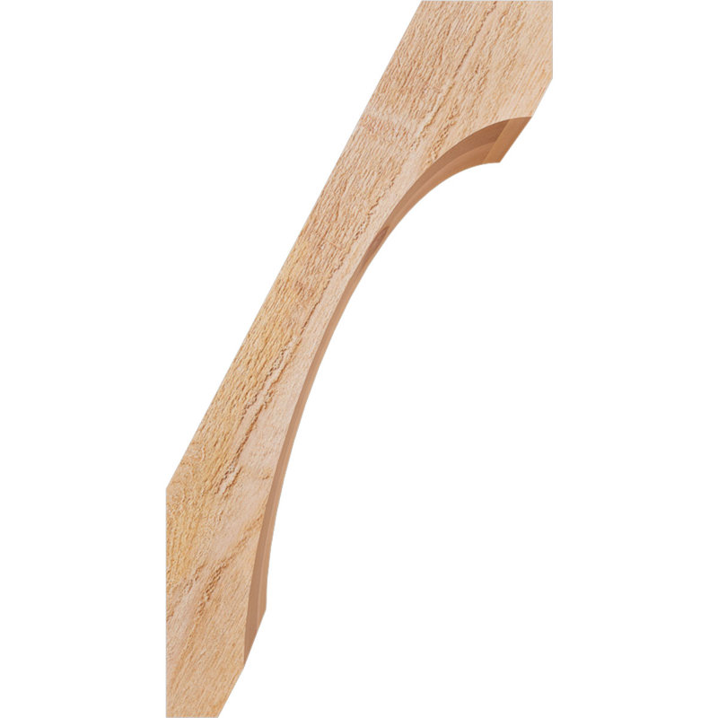 Attelle pour genoux à scie brute l 6 po x P 14 po x H 26 po, cèdre rouge de l'Ouest, Cèdre rouge de l'Ouest