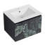 Meuble-lavabo mural 24 po avec lavabo en céramique