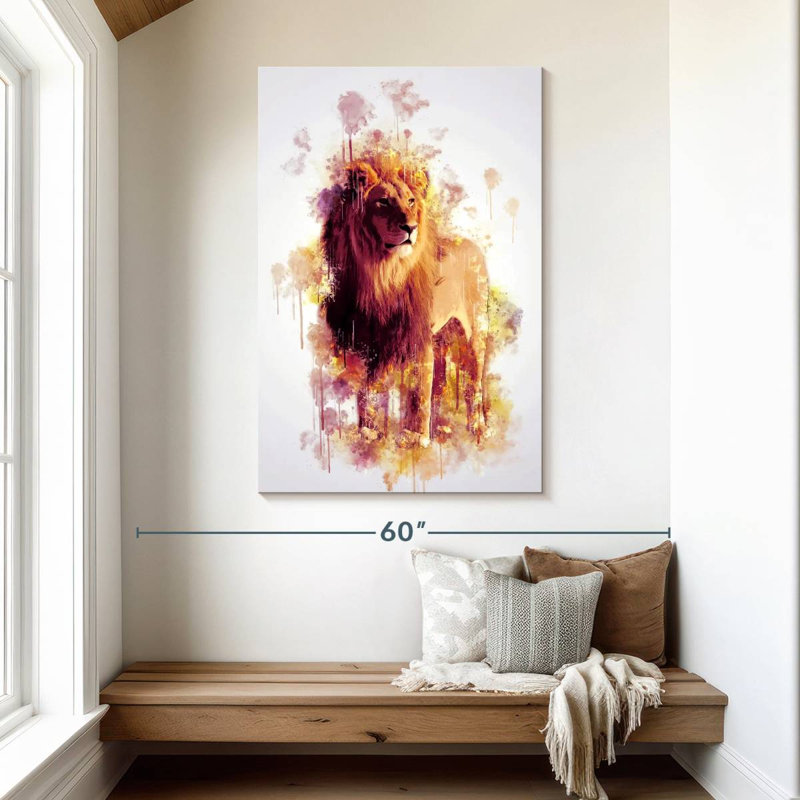 Brampt Lion Stance, 48" H x 32" W
