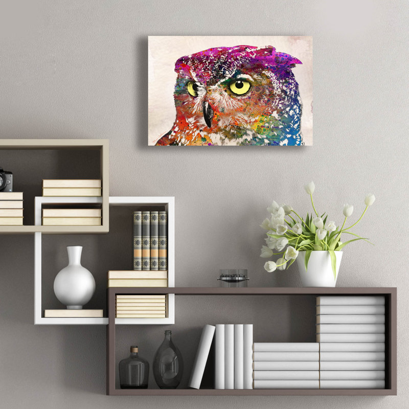 «Owl Drowing» par Mark Ashkenazi, H 16 po x l 24 po x P 0,2 po