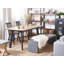 Accie Extendable Metal Base Dining Table