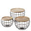Ensemble de table tambour 3 pièces