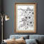 Bouquet de fleurs rétro romantique et victorienne - Peinture sur toile-86450182