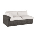 Montecito 75.25" Wide Outdoor Wicker Right Hand Facing Loveseat with Cushions