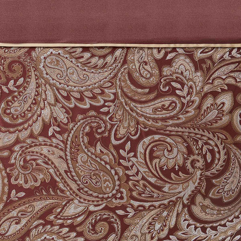 Rideau de douche jacquard, Rouge