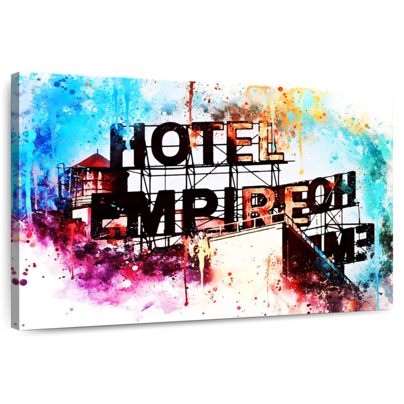 NYC Watercolor - Hotel Empire, H 32 po x l 48 po