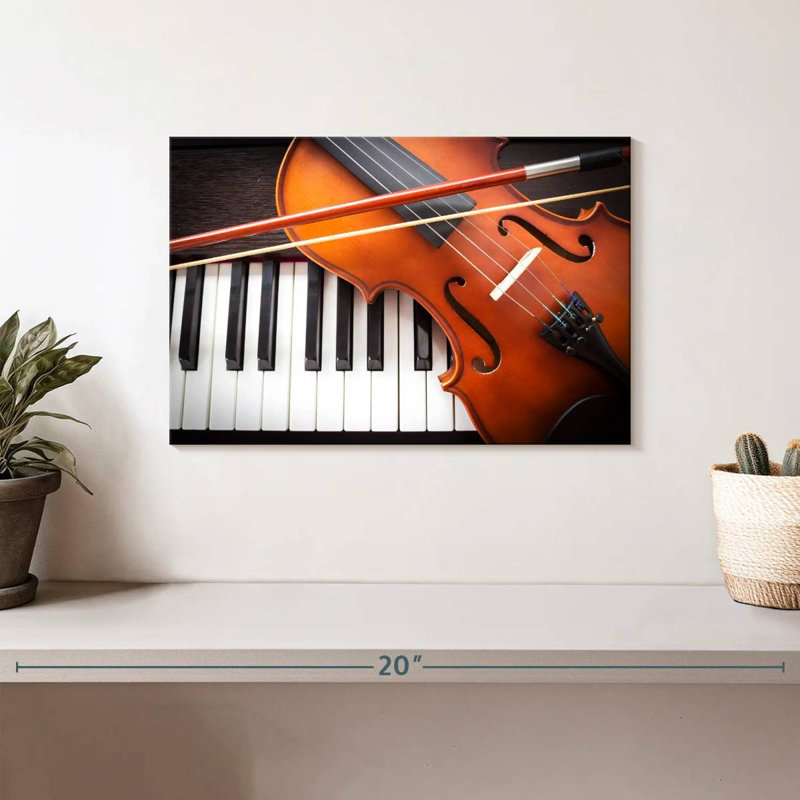 Abarca, violon et instruments de piano, H 8 po x l 12 po
