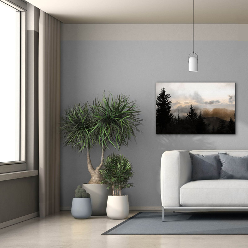 «Mountain Layers 2» par Lori Deiter, art mural sur toile, H 26 po x l 40 po