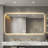 48*24in LED bathroom mirror, corrosion-resistant, three-color dimmable, backlit mirror with one-touch demist function