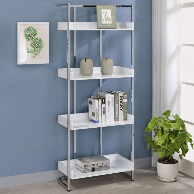 Bibliothèque à 4 tablettes, Blanc