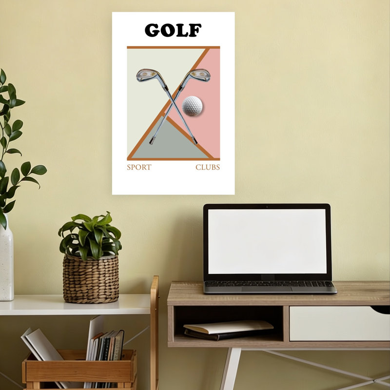 Reproduction d'art moderne moderne géométrique géométrique classique, 18" H x 12" W