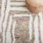 Sandia Handmade Wool Area Rug in Ivory / Light Brown-701638324