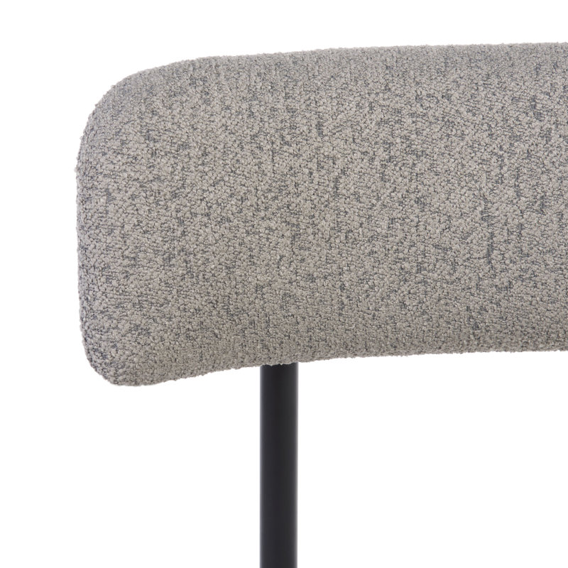 Chaise de salle à manger Liana Boucle, Gris