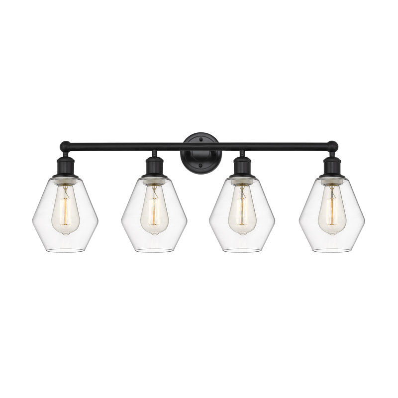 Gabbie 4 - Light Dimmable Vanity Light, Matte Black, Clear