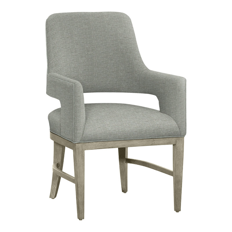 Chaise avec accoudoirs Josie, Mastic 3152, Amande chamois