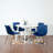 Aufurr Contemporary Dining Set, White Round Dining Table with Chairs,Round Table Top,dining table set,dining room set-969435334-969435341