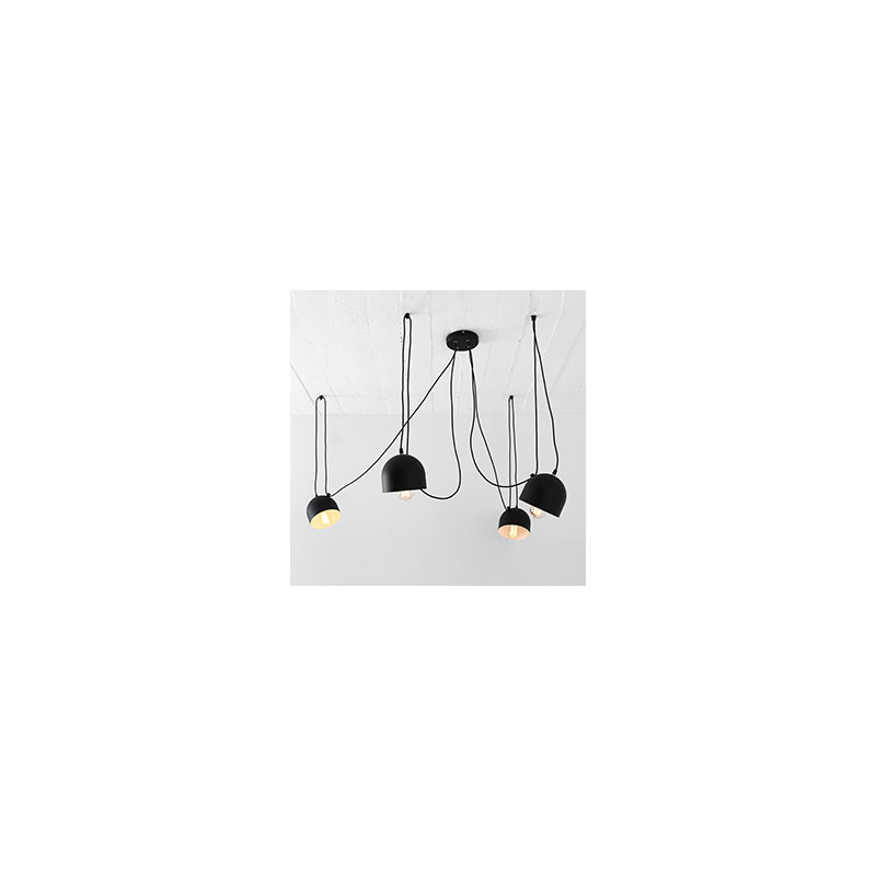 Allan 4 - Light Cluster Pendant, Black