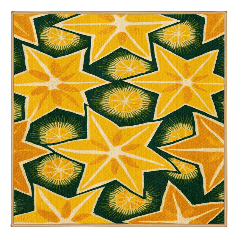  Tapis lavable Carambola, Carré 7 pi