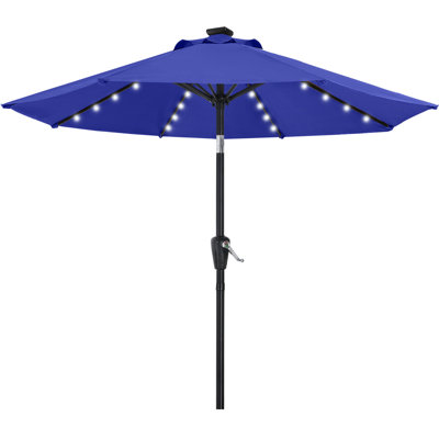 Cutshall Lighted Tilt Market Umbrella