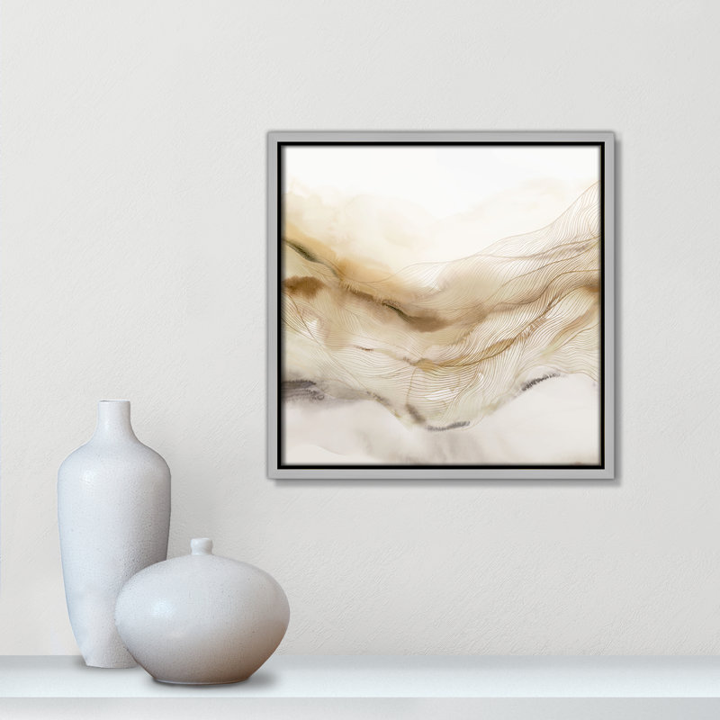 «Line Haze I» par Isabelle Z, Argent, H 13,5 po x l 13,5 po