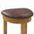 4 Piece Bar Table Set with 3 PU Upholstered Bar Stools-368615845
