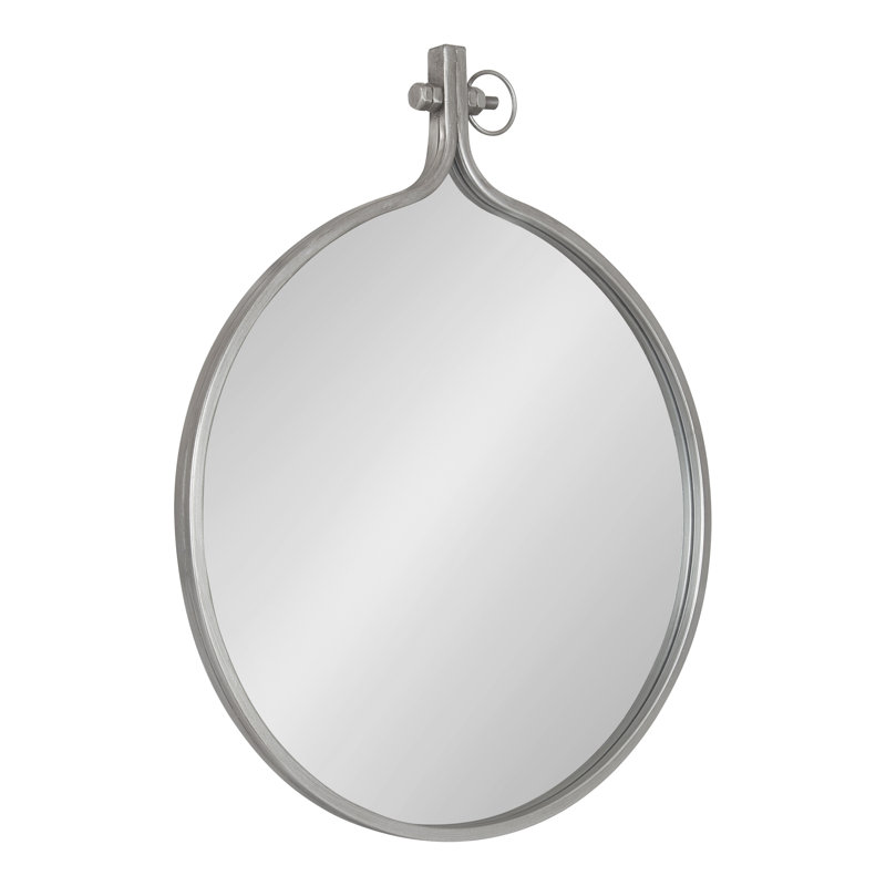Ristaino Metal Mirror, Silver, 28.5" x 23.5"