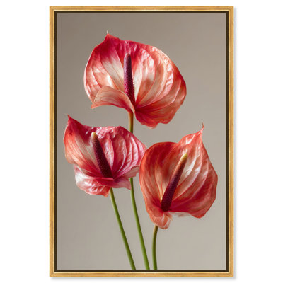 Crimson Silk Veins II Print by Oliver Gal