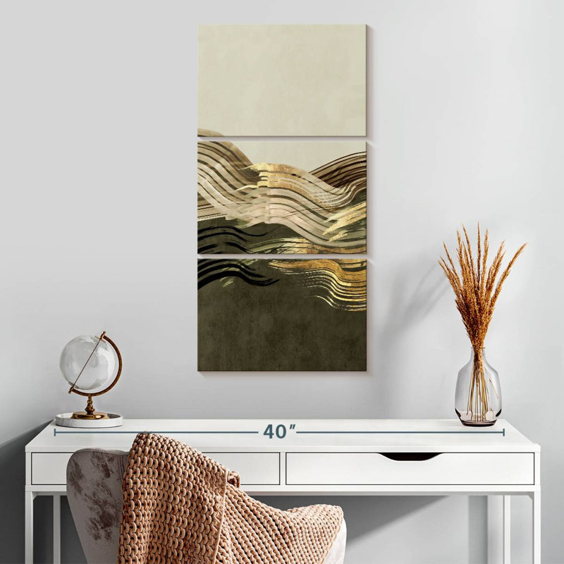 Vagues de sauge II, H 32 po x l 15 po