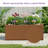 Rectangular Planter-Metal Planter Box With Drainage Holes for Indoor and Outdoor Use-738801316-743315941