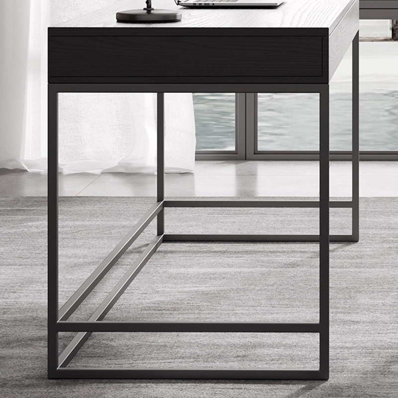 Table d'ordinateur de bureau en bois avec tiroirs pour la maison, H 29,53 po x l 62,99 po x P 31,5 po