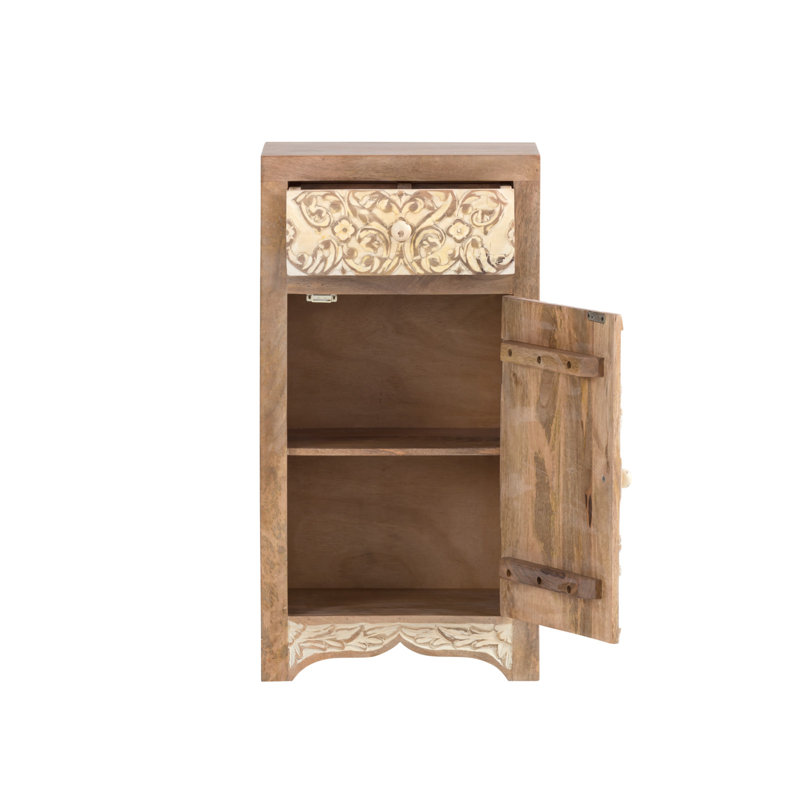 Braelyne Solid Wood Freestanding Bathroom Cabinet