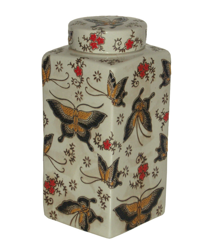 Handcrafted Porcelain China Decorative Jar 1