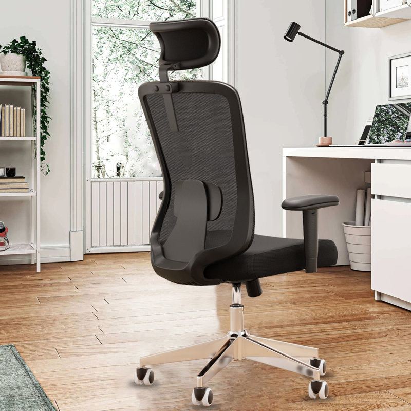 Fauteuil de bureau Monjan, Noir, Noir