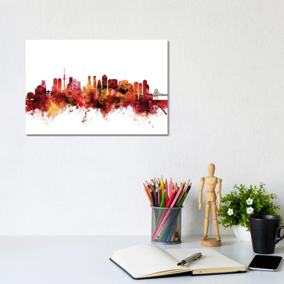 Tokyo, Japan Skyline by Michael Tompsett - Wrapped Canvas Gallery-Wrapped Canvas Giclée