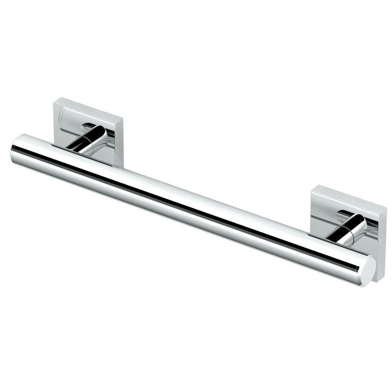 Barre d'appui murale en acier inoxydable Elevate, barre de sécurité conforme à l'ADA, Chrome, L 12 po