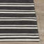 Palma 2x3 Hand Woven Performance Stripe Charcoal Fabric Rug-1333054957
