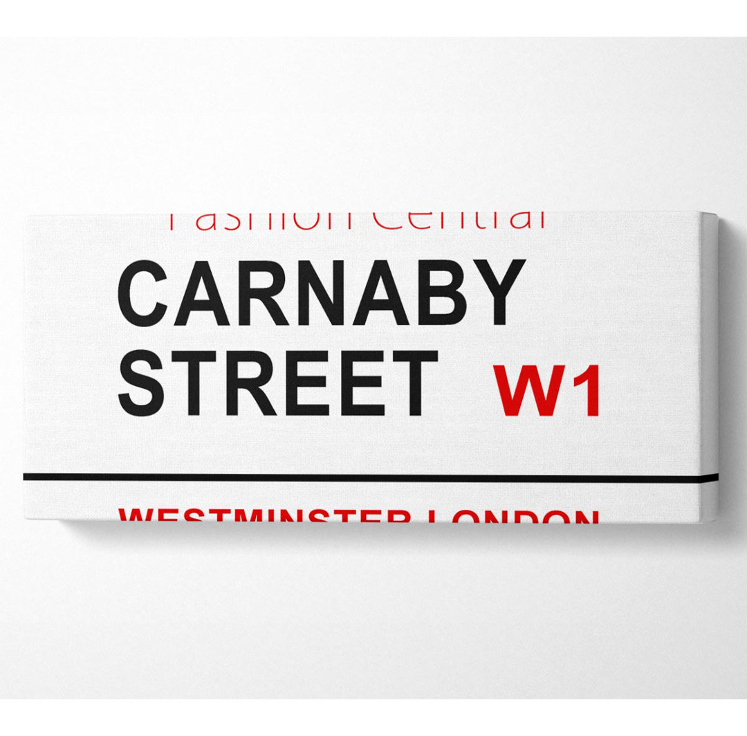 Carnaby Street Signs - Kunstdrucke auf Leinwand