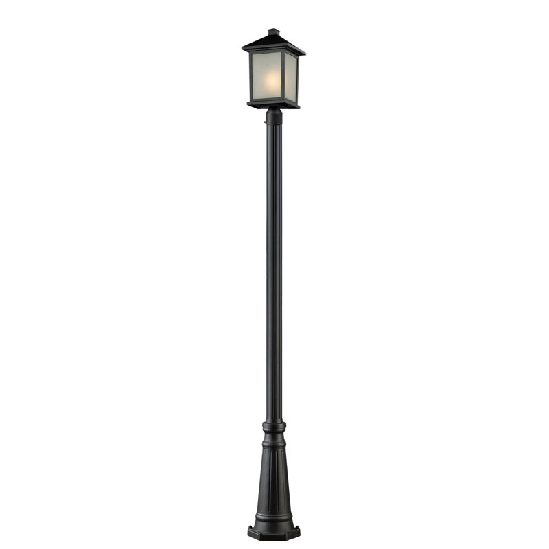 Lampadaire 1 lumière Wabansia, Noir, H 114,5 po x l 10 po