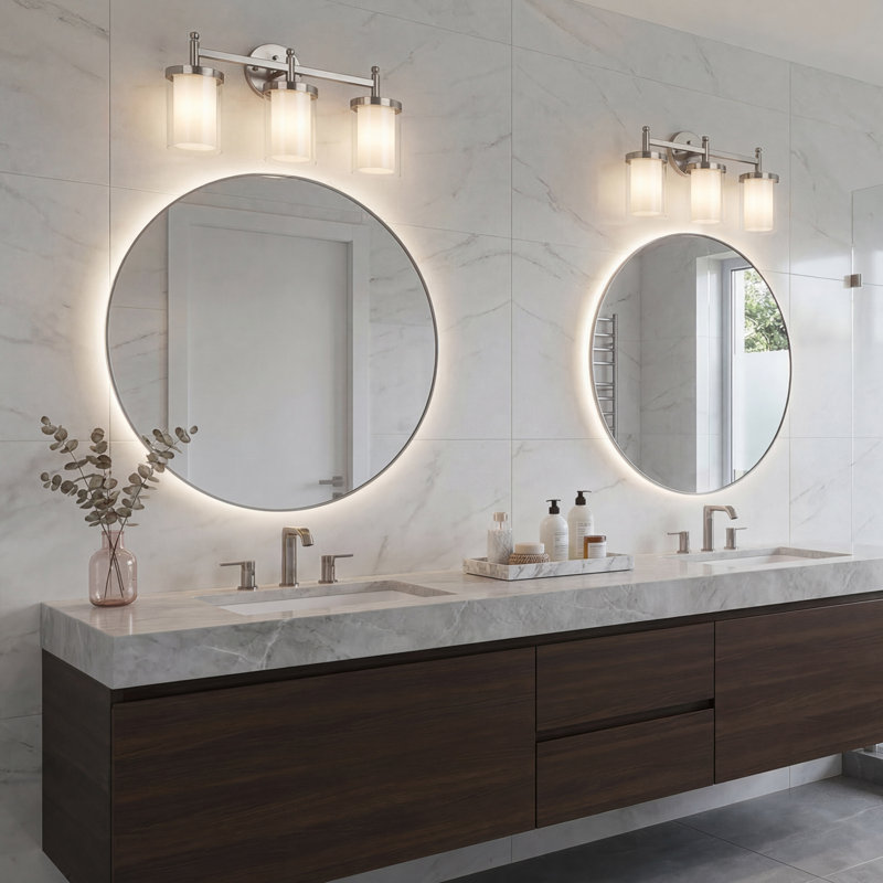 Éclairage pour meuble-lavabo double Ott, 3