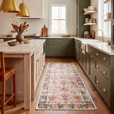 Christa Oriental Cream Area Rug