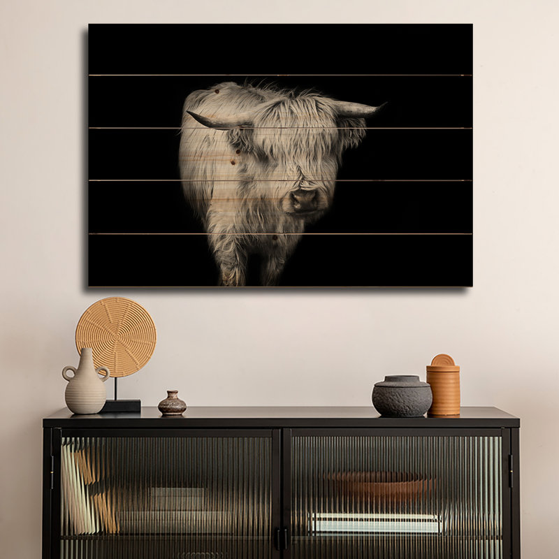 Reproduction d'art mural en bois - It's A Mooood II par Marika Moffitt, H 26 po x l 40 po