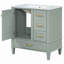Ensemble de meuble-lavabo simple 30 po avec plateau en céramique Maureena-188404535