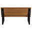 Metal/Solid Wood Outdoor Bench