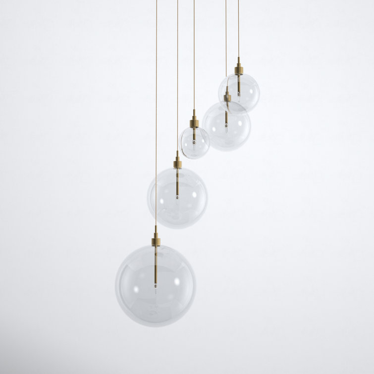 Jensi 5 - Light Dimmable Tiered Chandelier