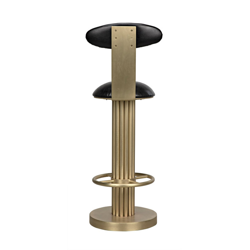 Sedes Swivel Upholstered Stool with Metal Frame, Bar Stool (43” Seat Height)