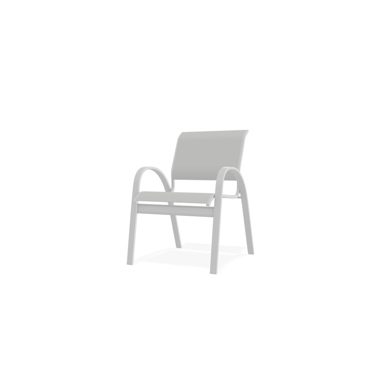 Chaise de café Aruba II, Blanc, Blanc 6D Sunbrella®