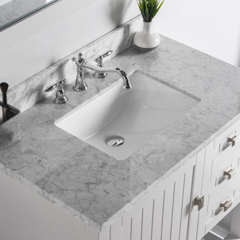 Dessus de salle de bain simple 37 po meuble-lavabo