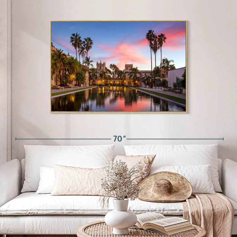 Casa De Balboa, Cadre flottant en bois naturel, 46 po x 31 po
